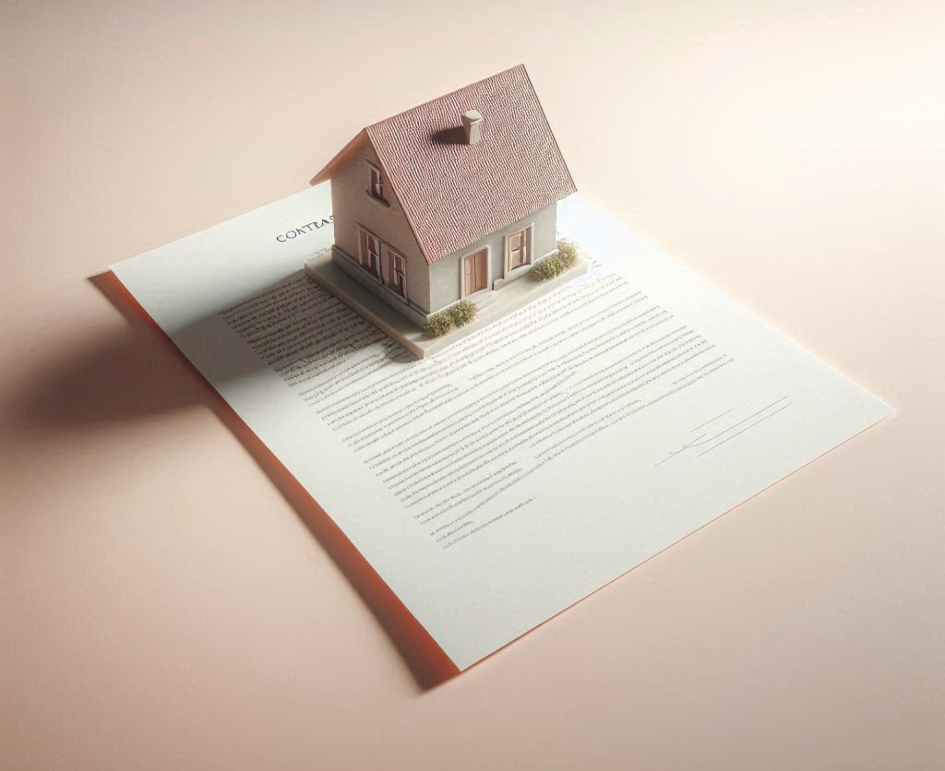 Un contrat avec une maison